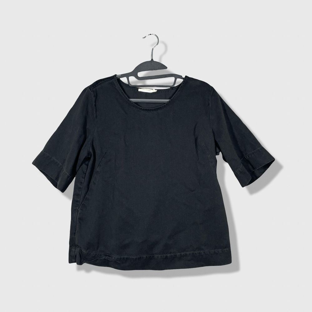 Everlane Tencel Lyocell Top Women S Black Minimalist Sustainable Modern Casual